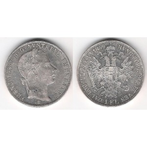 1 zlatník 1859 B, stav 1/0-