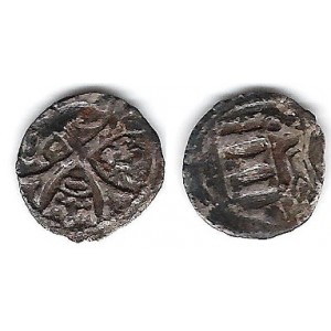 Matej I. Korvín - Obolus ako MÉ 573, ale mincovňu nepozná  ! "RR" !!