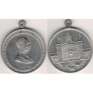 Sn - medaila na jubilejnú poľnohospodársku výstavu Praha 1891