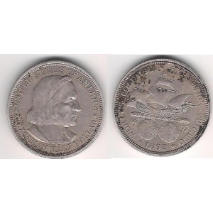 USA - Columbian Half Dollar 1892, pekný stav ! R !