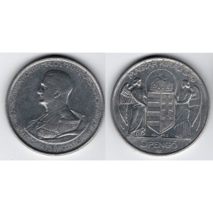 5 Forint 1943 Horthy Miklós