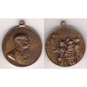 Br.medaila na 50.výročie vlády 1848-1898