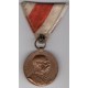 Jubilejná pamätná medaila na 50.výr.vlády FJ I., bielo - červená originál stuha