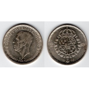 2 Kronor 1945 G
