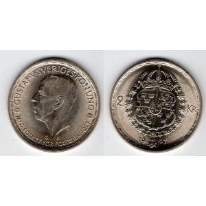2 Kronor 1947 TS