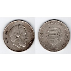 5 Forint 1947 - Lajos Kossuth stav 2/1-