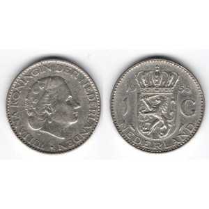Holandsko - 1 Gulden 1955