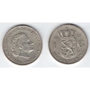 Holandsko - 1 Gulden 1957