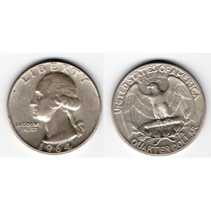 USA - Quarter Dollar 1964