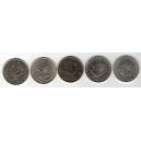 Nemecko-Democratic Republik lot 5 ks mincí 20 mark