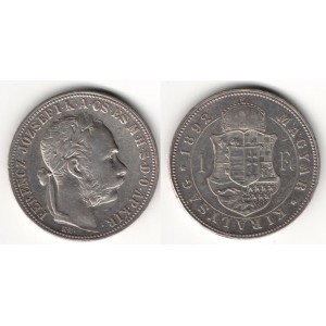 1 forint 1892 KB, stav 1/1