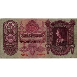 Maďarsko - 100 pengo 1.7.1930, platná na čs.území