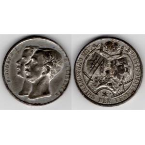Upomienková medaila 1854, kov britania 29 mm