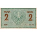 2K Zwei Kronen 5.8.1914, séria C 1237, stav 2-