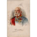 František Jozef I. - č.580, portrét s vyznamenaniami, prešlá