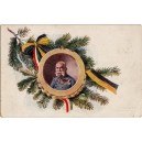 František Jozef I. - č.230, cisárov portrét v ratolestiach, poľná pošta, prešlá