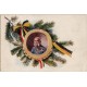 František Jozef I. - č.230, cisárov portrét v ratolestiach, poľná pošta, prešlá