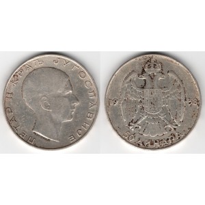 Juhoslávia - 50 Dinara 1938