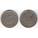 Nemecko - 5 pfennig 1906 D