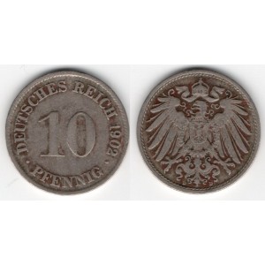 Nemecko - 10 Pfennig 1902 D