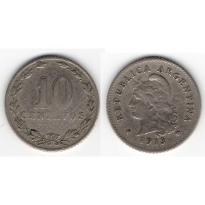 Argentína - 10 Centavos 1913