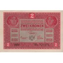 2 K Zwei Kronen 1.3.1917. séria 1037, 1414, stav 0