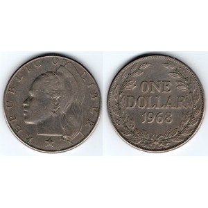 Libéria - One dollar 1968