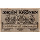 Núdzovka Děčín/Tetschen - 10 kronen 30.5.1919