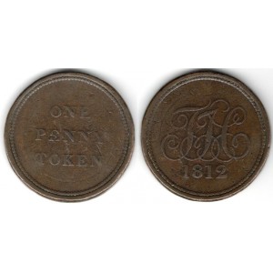 One penny token 1812