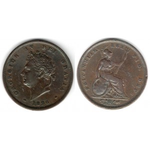 One penny 1826, George IV. (1820-1827)