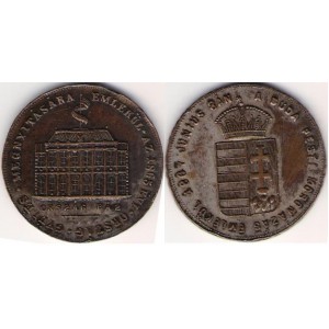 Uhorský pamätný peniaz na korunováciu 8.6.1867