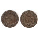 Cinq Centimes 1854 BB (Strasbourg) - Napoleon III. (1852-1870)