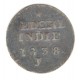 Holandská východná India - EderlIndie 2 cents 1836 J, William I. (1816-1840)