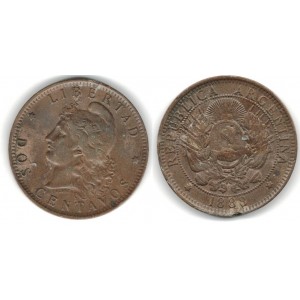 Argentína - Dos (2) Centavos 1888