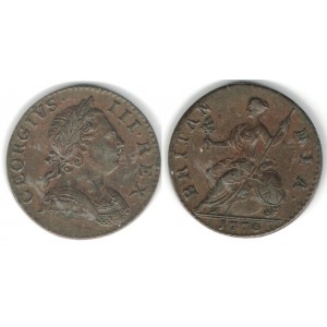 1/2 Penny 1770, George III. (1760-1820)
