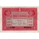 2 K Zwei Kronen 1.3.1917. séria A1007, stav 2-